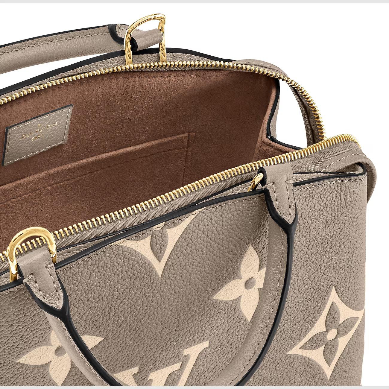 Túi Louis Vuitton Petit Palais Nữ Bicolor Xám Kem